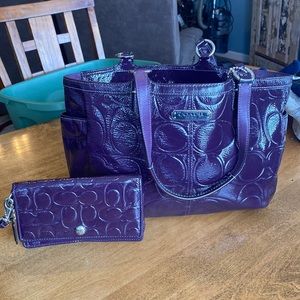 Authentic COACH Purse w/ Matching Wallet